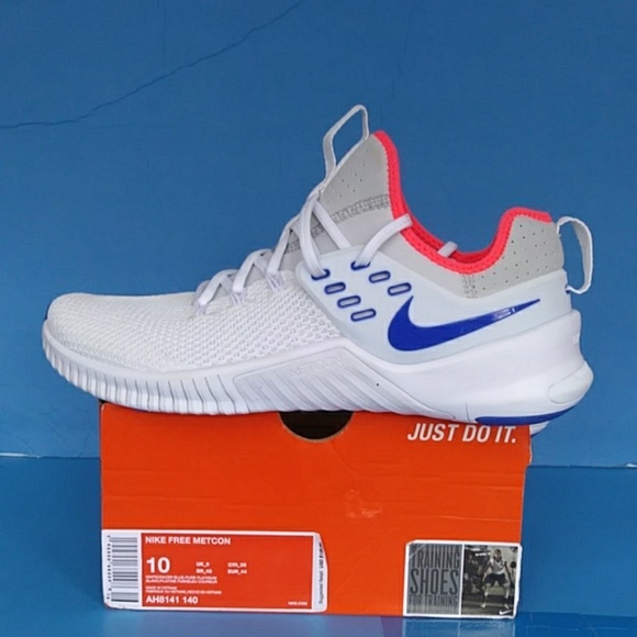 nike free metcon white racer blue